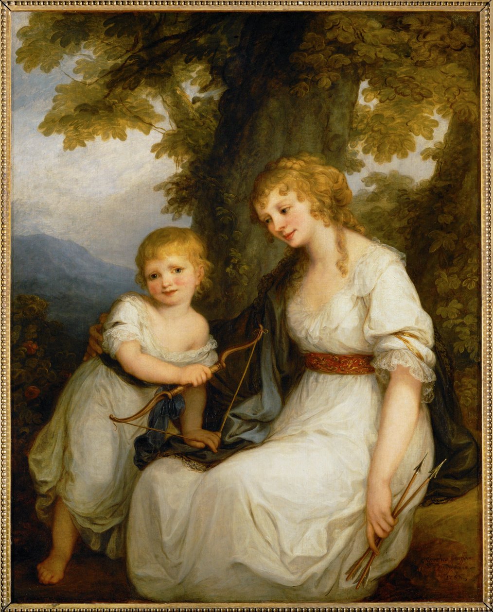 The Baroness Kruedener and Her Son by Angelica Kauffman