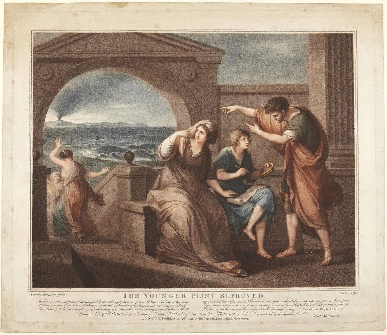 The Younger Pliny Reproved by Angelica Kauffmann