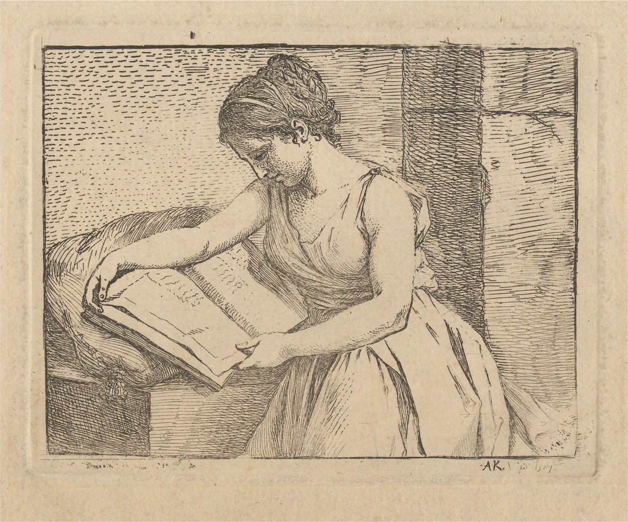 Woman Reading by Angelica Kauffmann