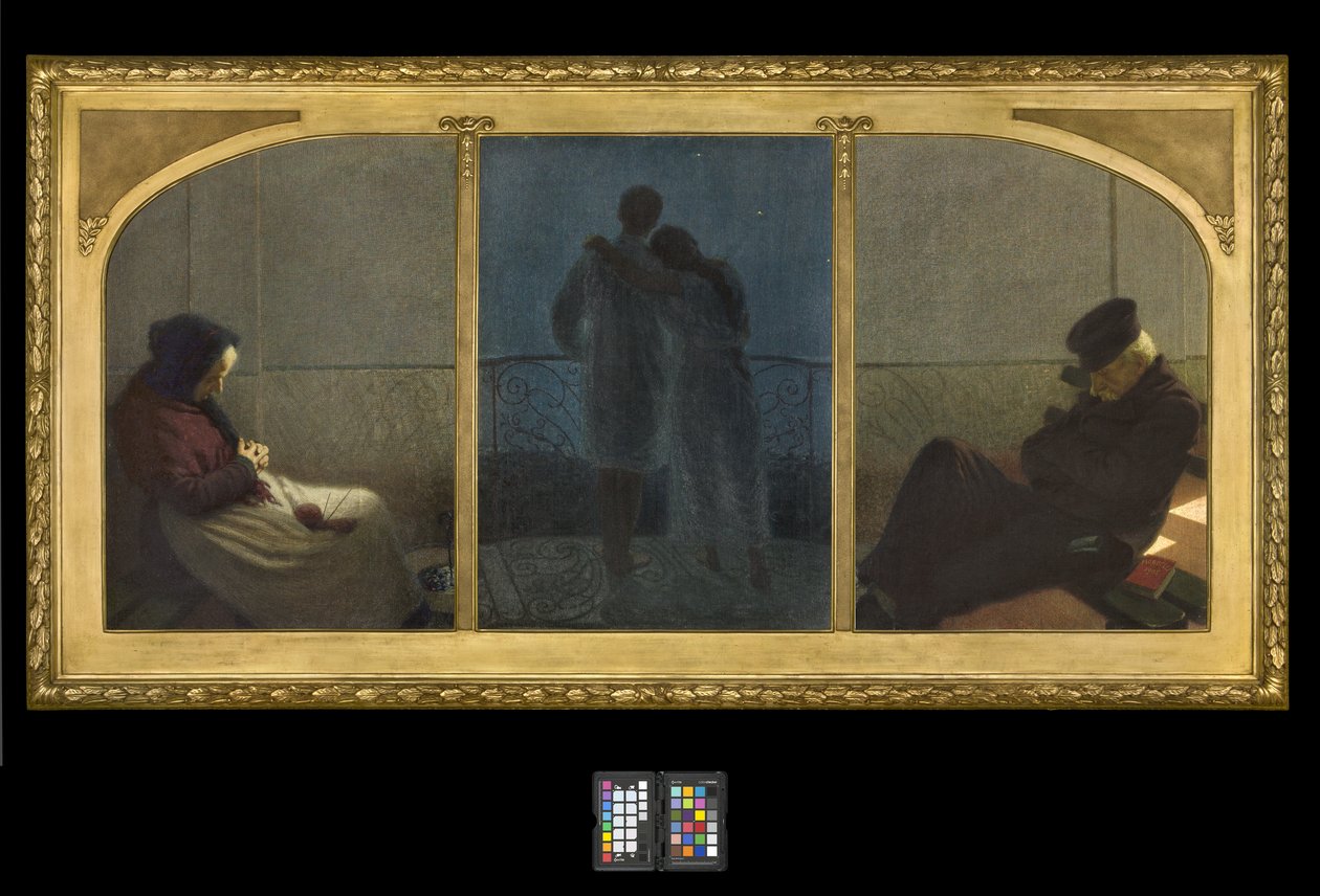 Between dream and reality? by Angelo Morbelli