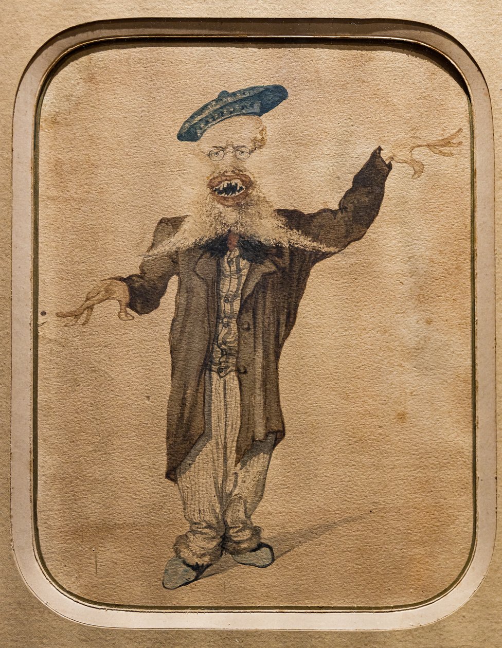 Caricature of Telemaco Signorini, c.1884 by Angiolo Tricca
