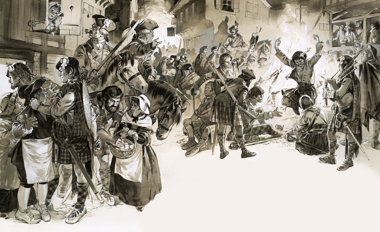 Charles Edward Stuart the Young Pretender Invades England in 1745 by Angus McBride