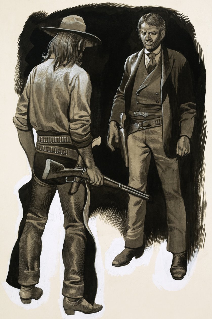 Commodore Perry Owens was the new Sheriff of Holbrook, Arizona by Angus McBride