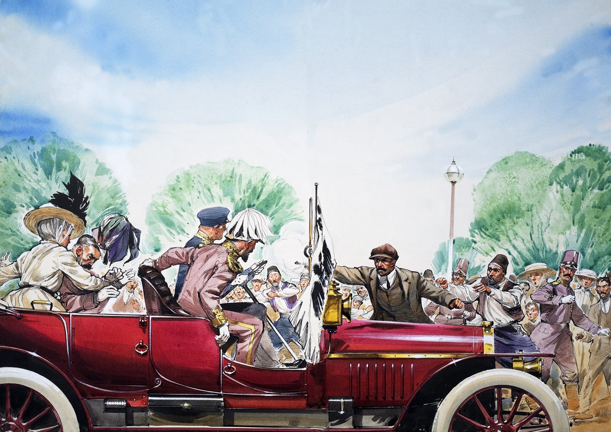 Outbreak of the First World War, Illustration from 