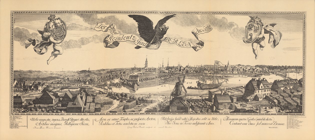 View of the Northern Section of Berlin, 1717 by Anna Maria Werner