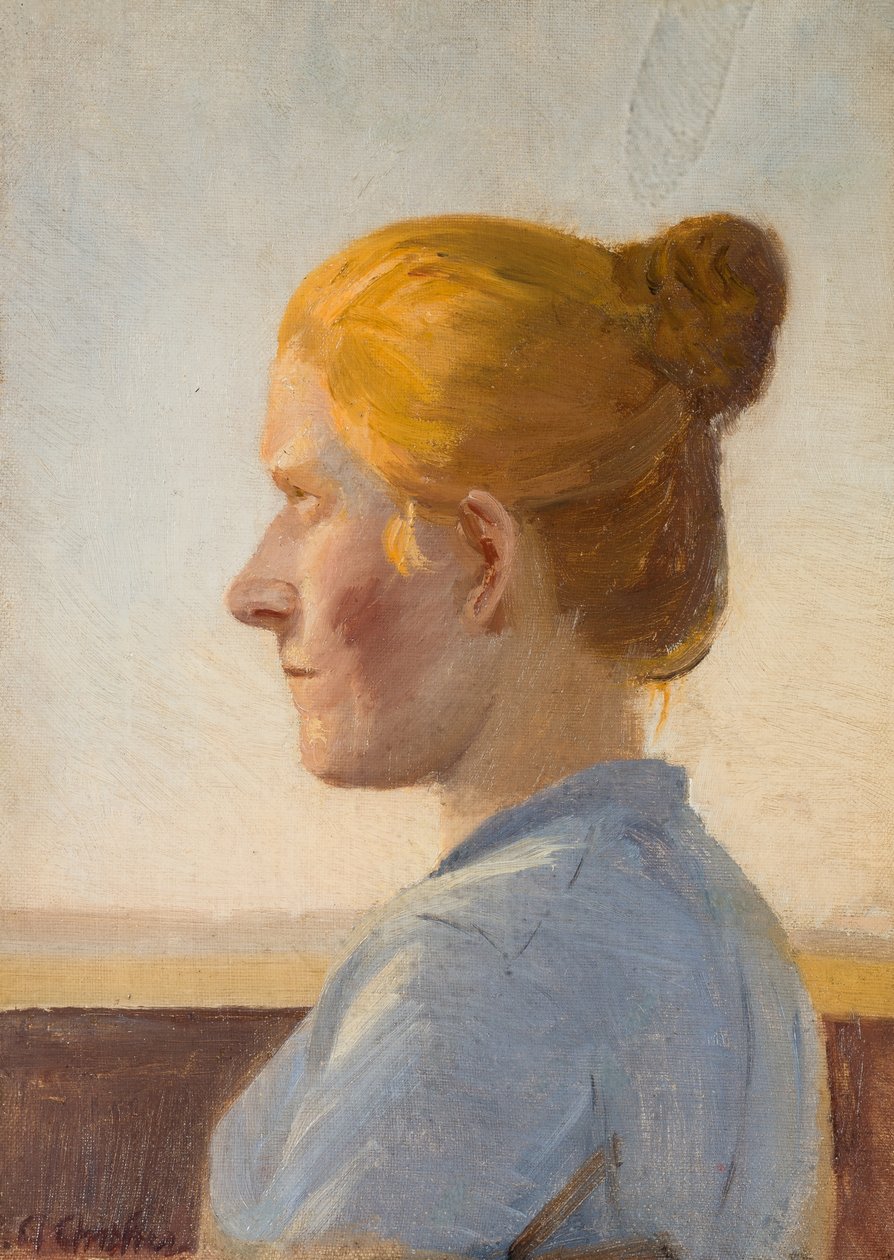 A Young Woman from Skagen by Anna Ancher