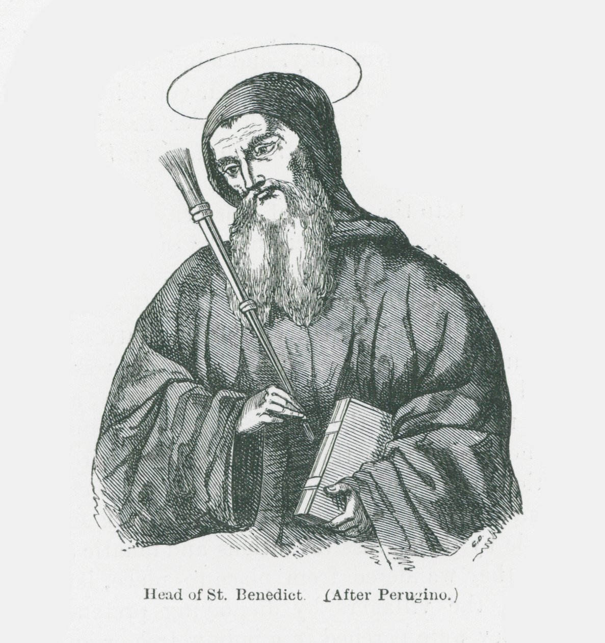 Head of St Benedict by Anna Brownell Jameson