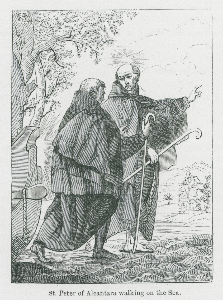 St Peter of Alcantara Walking on the Sea by Anna Brownell Jameson