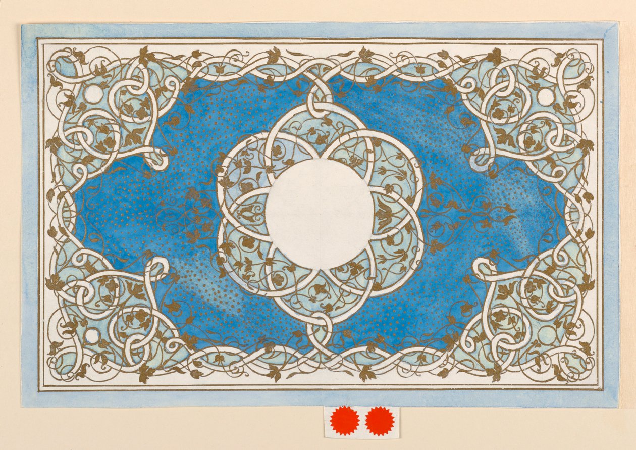 Drawing, Design for a Box Cover, About 1894 by Anna M. de Pool