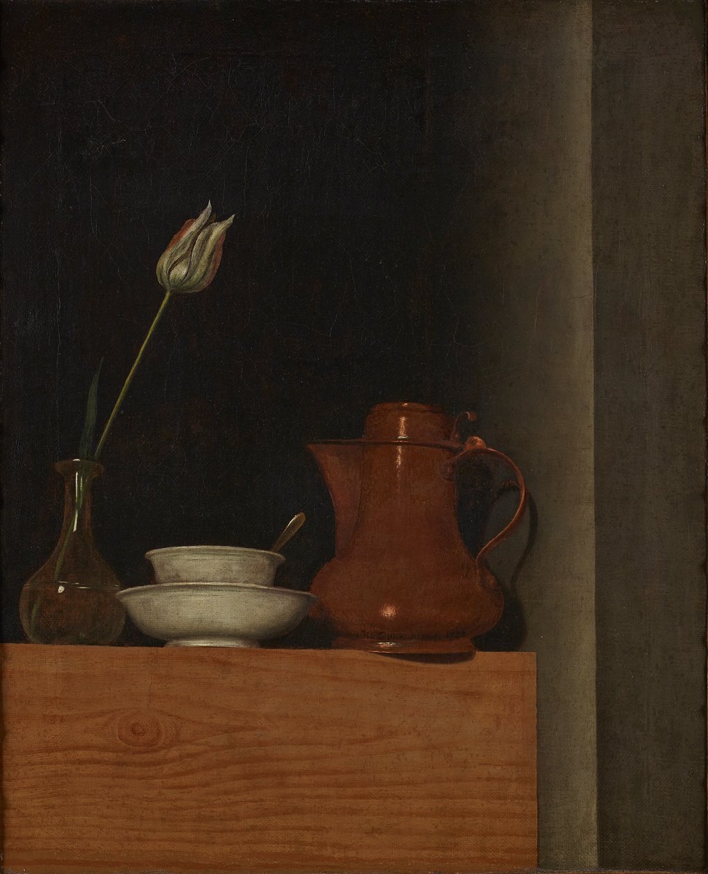 Still Life with Jug and Tulip by Anna Maria Punz