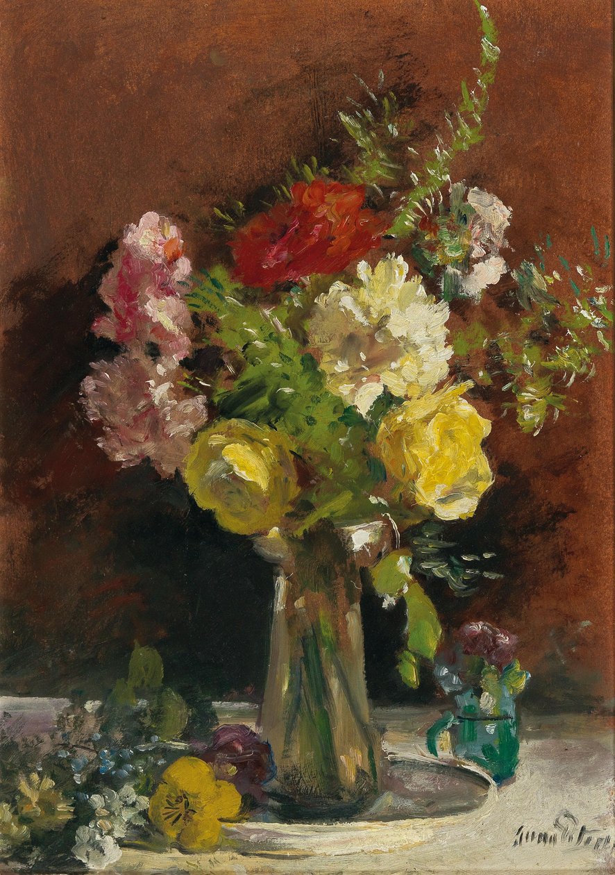 Flower Piece in a Vase by Anna Peters