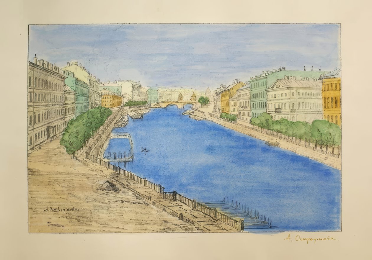 Fontanka by Anna Petrowna Ostroumowa-Lebedewa