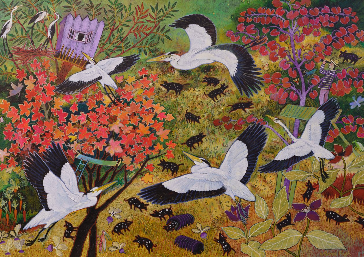 Henry Watching Herons by Anna Pugh
