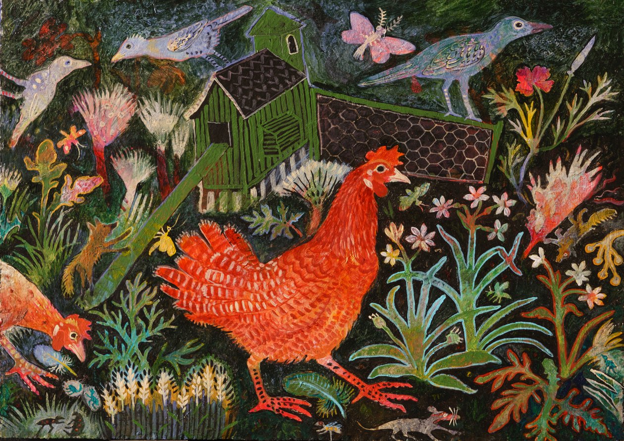 Red Hen Run, 2018 by Anna Pugh