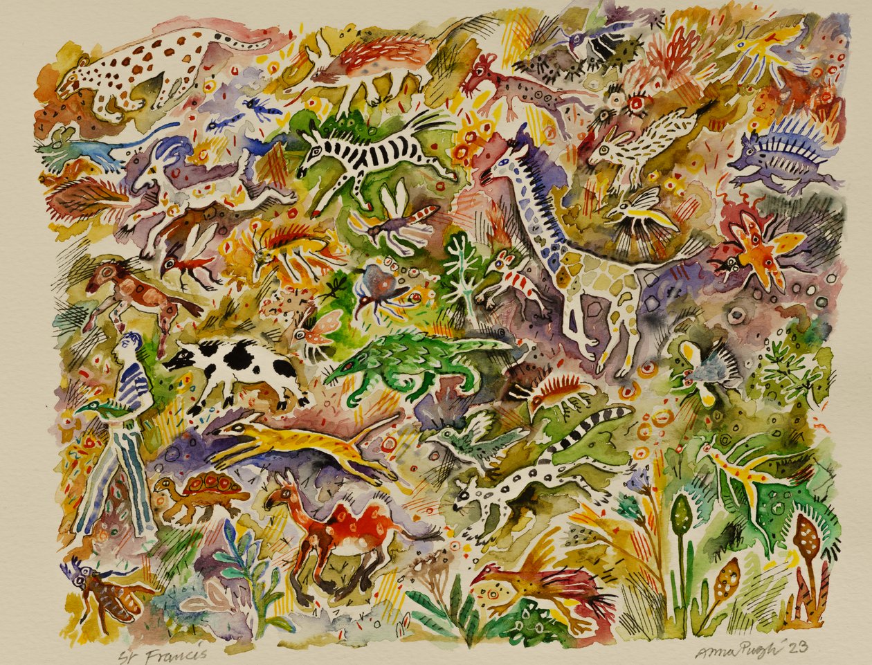 St Francis, 2023 by Anna Pugh