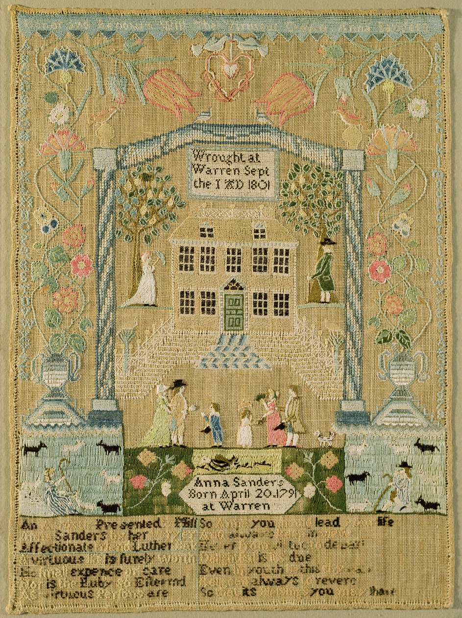 Sampler, 1801 by Anna Sanders