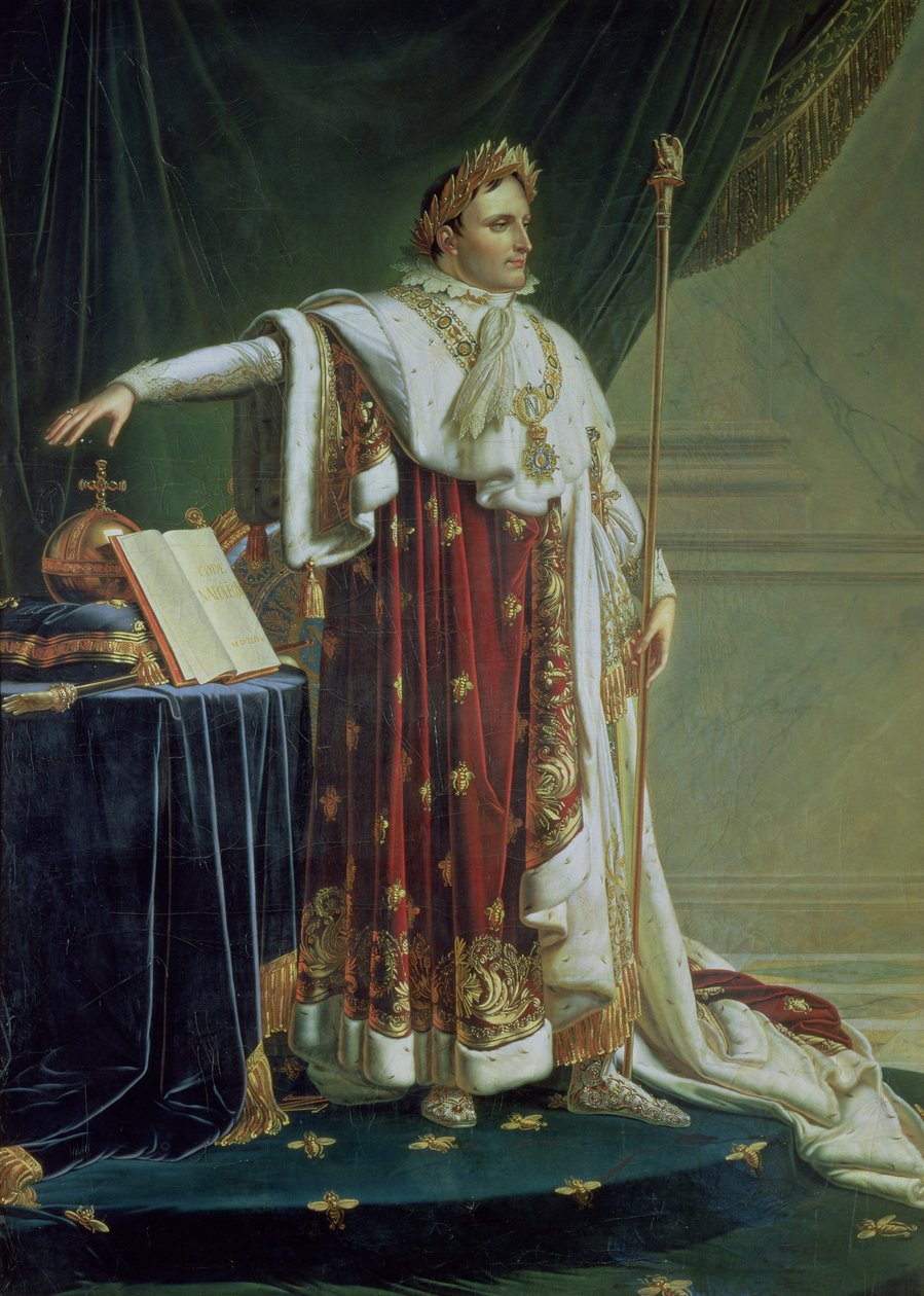 Portrait of Napoleon I in his Coronation Robes by Anne-Louis Girodet de Roucy-Trioson