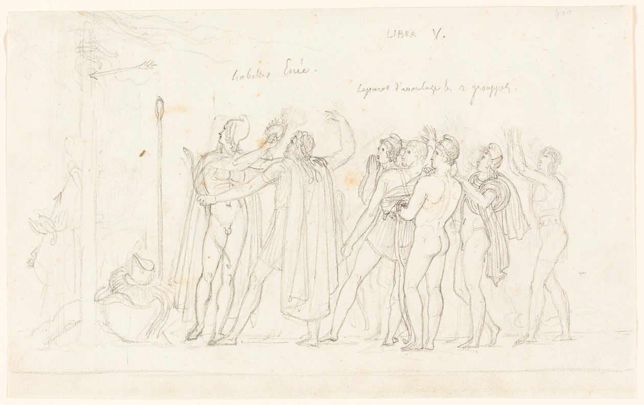 The Archery Match, from the Aeneid, Book V by Anne-Louis Girodet de Roucy-Trioson