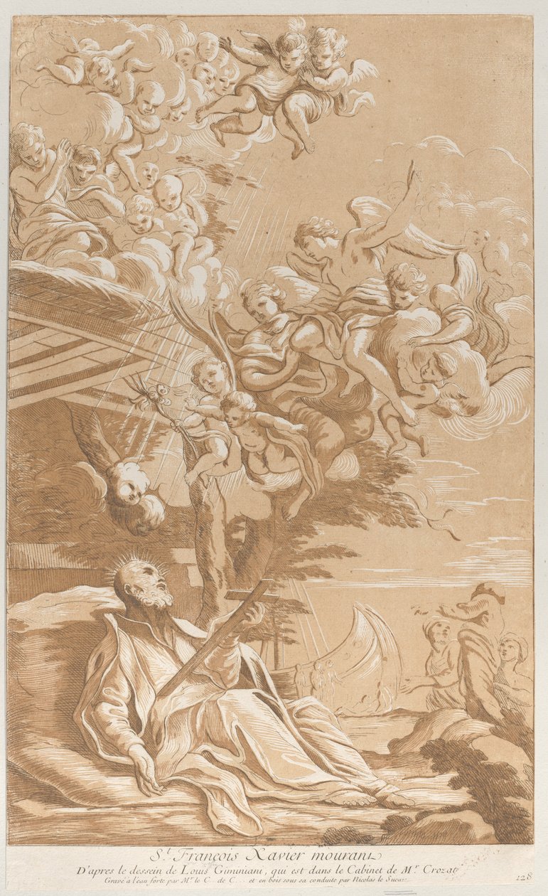 Death of Saint Francis Xavier, ca. 1729 by Anne Claude Philippe de Caylus