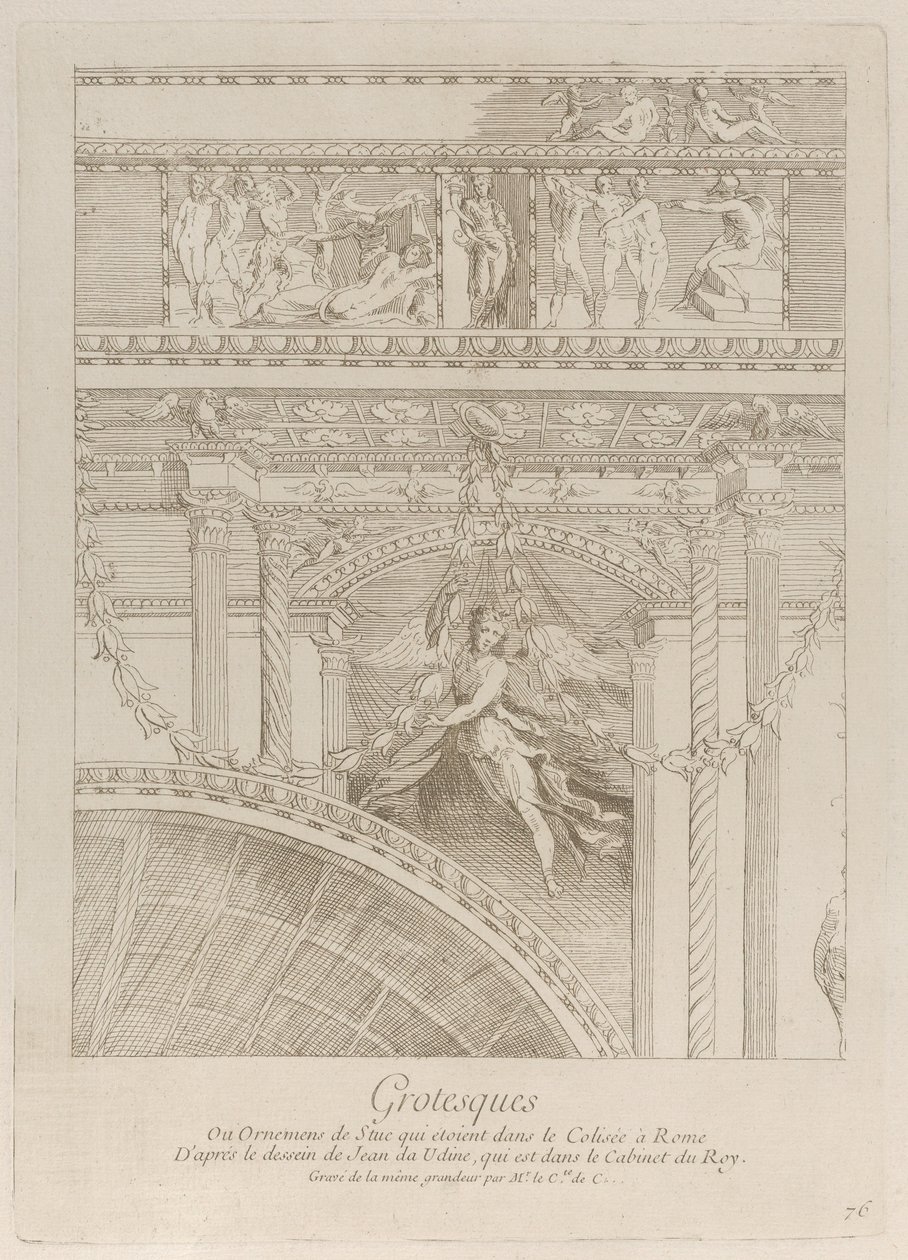 Grotesques (detail) by Anne Claude Philippe de Caylus