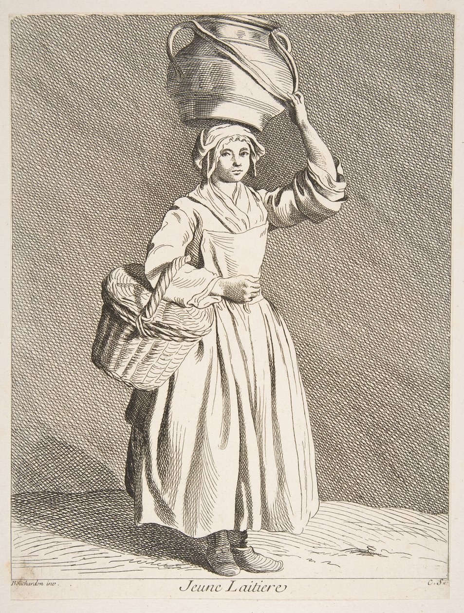 Young Milkmaid by Anne-Claude-Philippe de Caylus