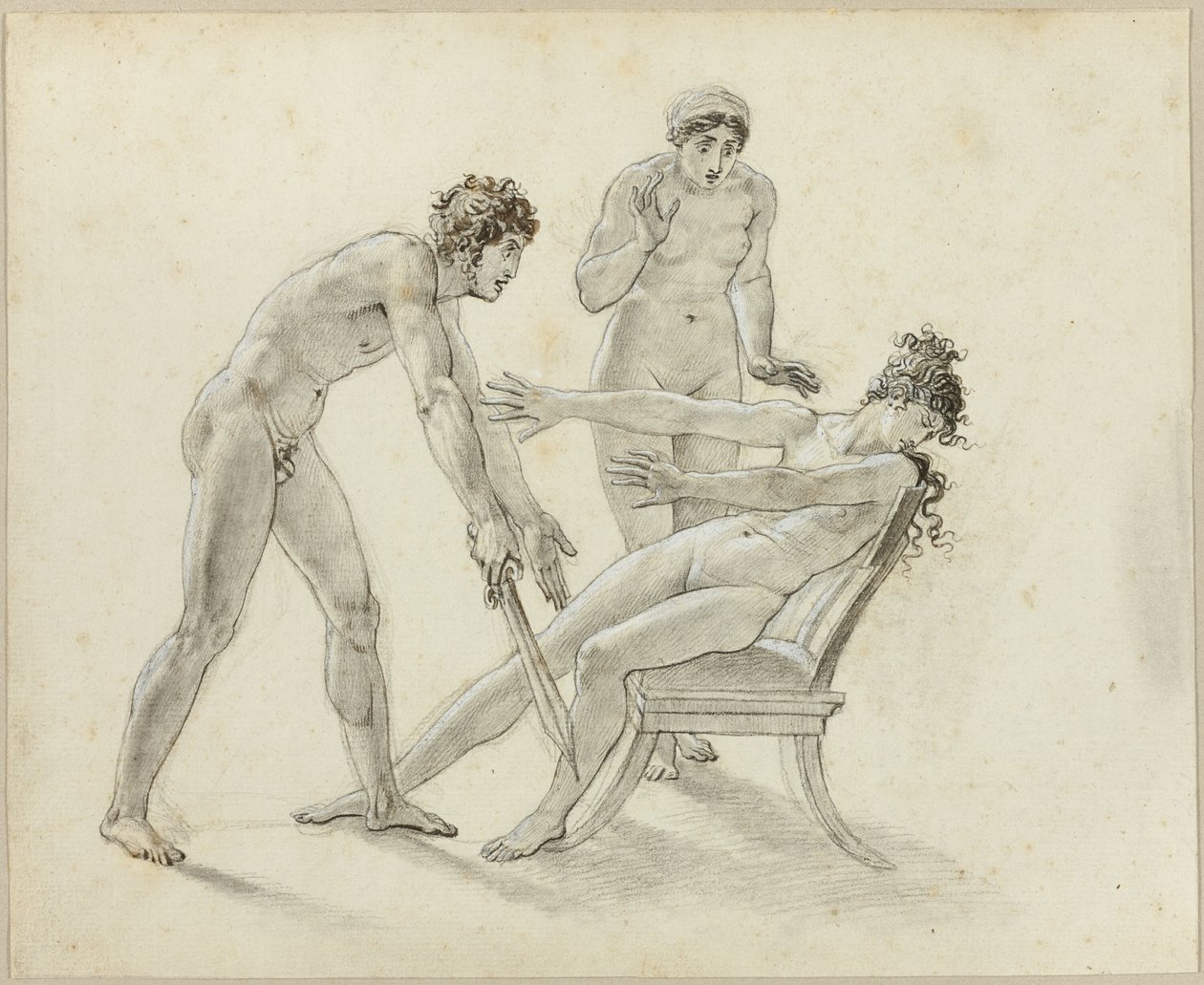 Hermione Rejecting Orestes by Anne-Louis Girodet de Roussy-Trioson