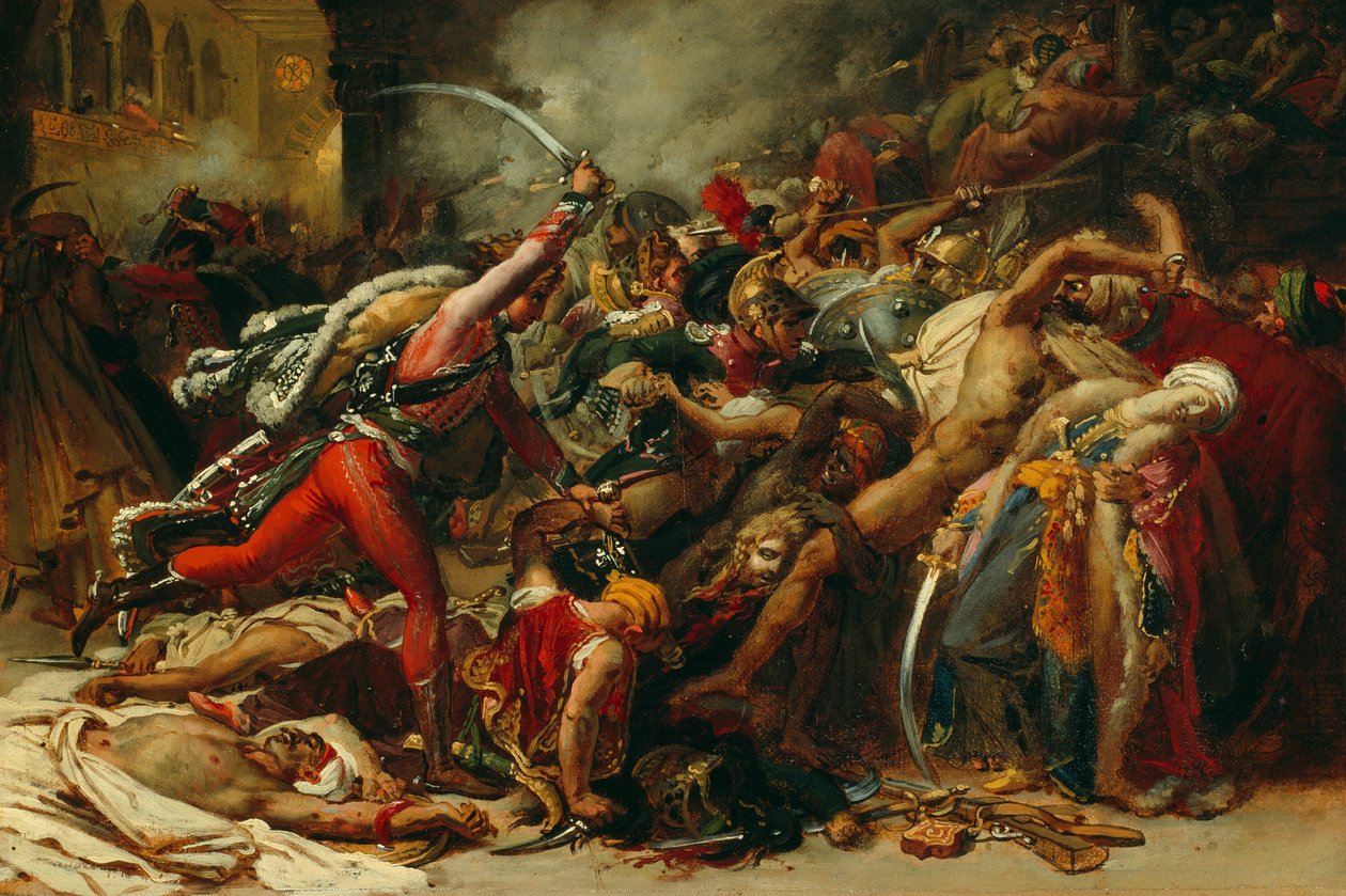 Sketch for The Revolt of Cairo by Anne Louis Girodet de Roussy Trioson