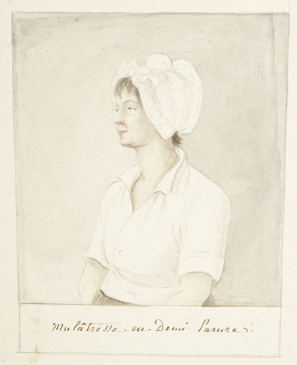 Portrait of a Mulatto Girl by Anne Marguerite Hyde de Neuville