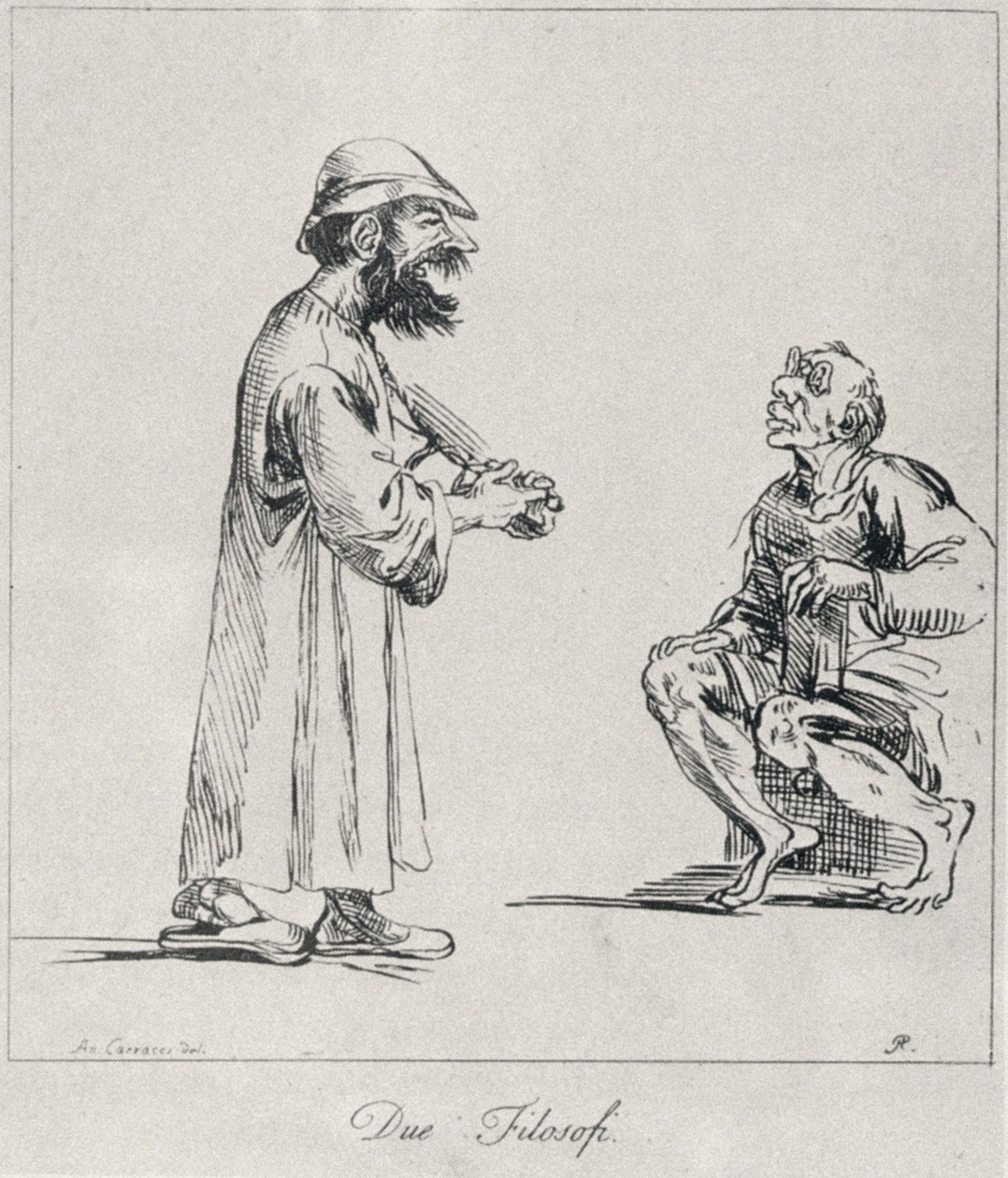Two Philosophers, Engraved by Arthur Pond