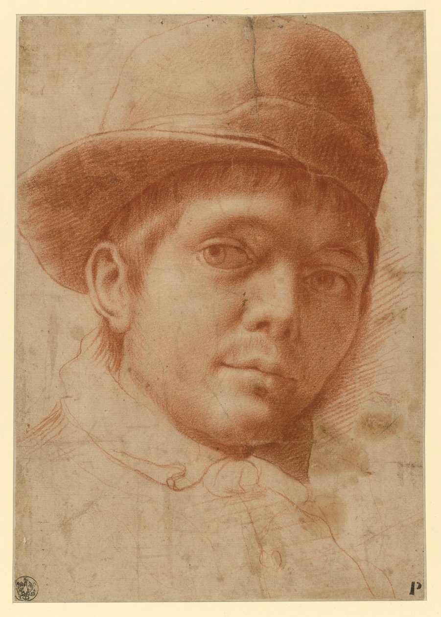 Portrait of a Young Man with Cap by Annibale Carracci