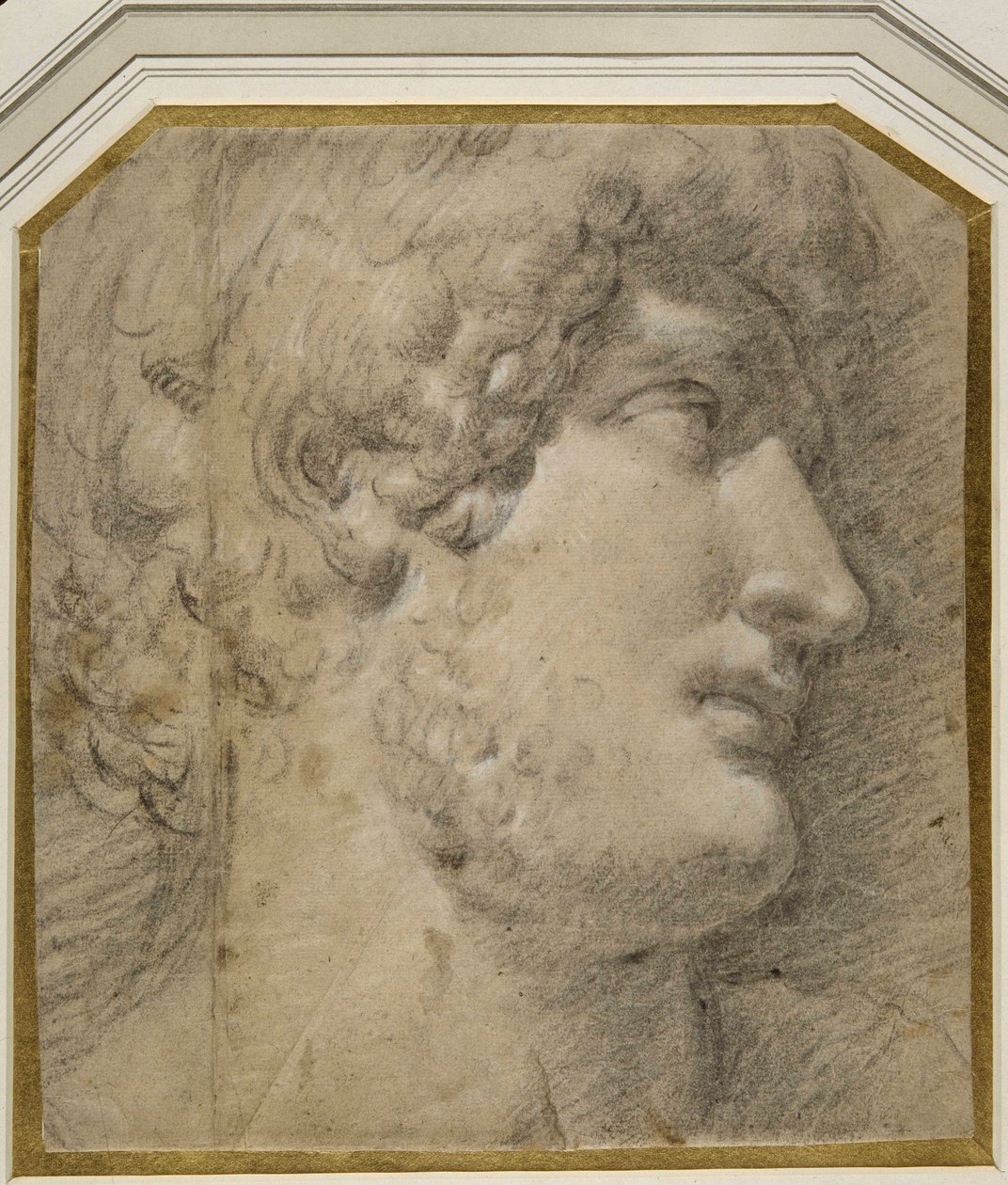 Head of the Emperor Gallienus (or Hadrian, after the antique) by Annibale Carracci