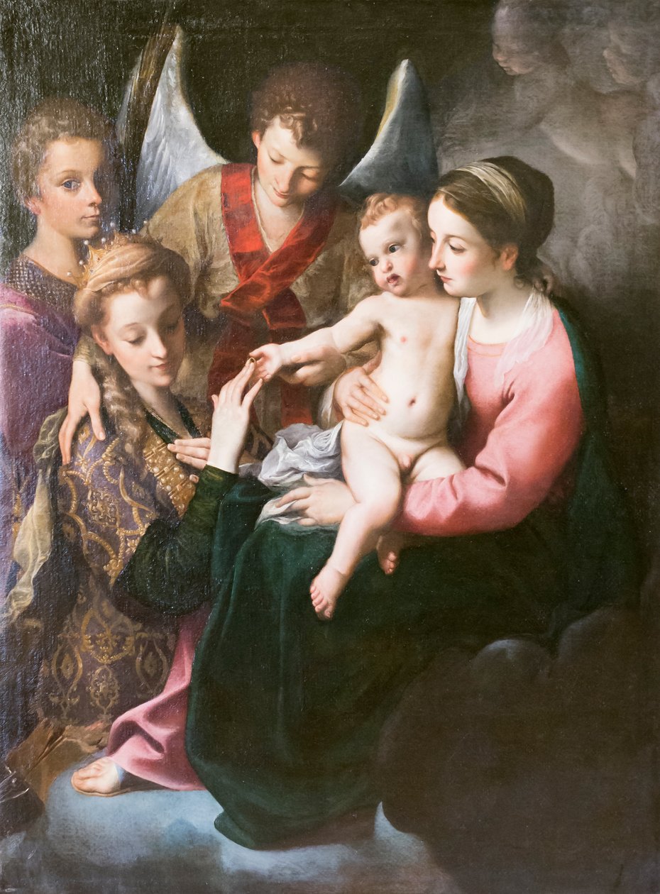 Mystic Wedding of St Catherine by Annibale Carracci