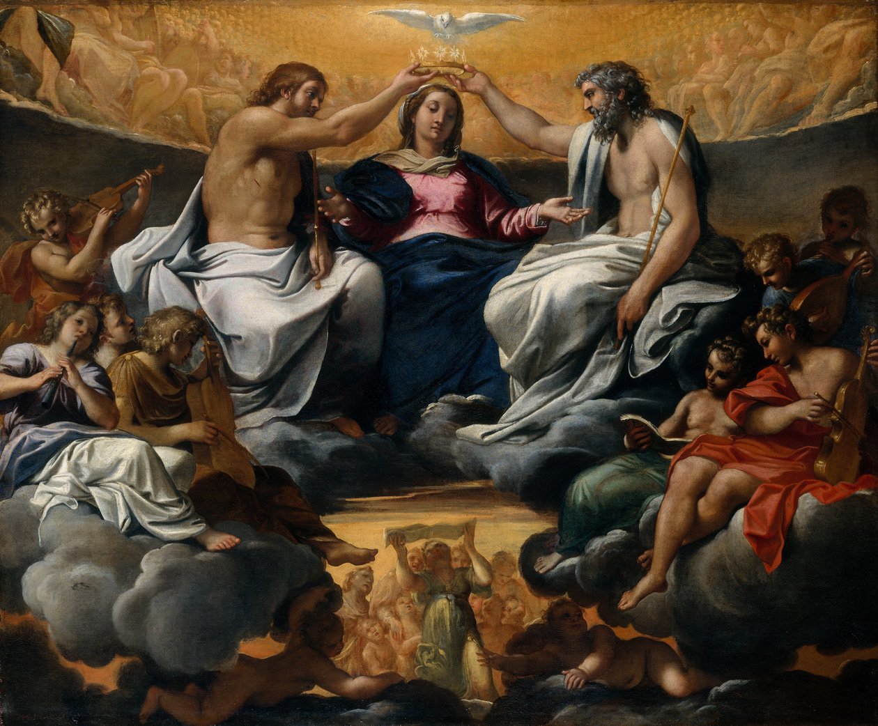 The Coronation of the Virgin by Annibale Carracci