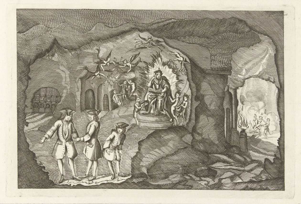 Arrival of Daniël Raap in Hell, 1754 by Anonymous