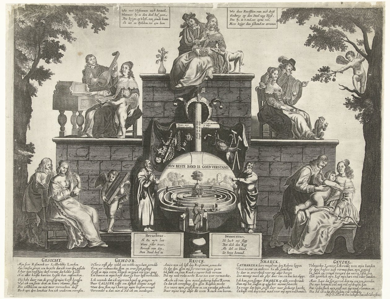 Allegory of the Labyrinth of Human Folly, ca. 1650 by Anonymous
