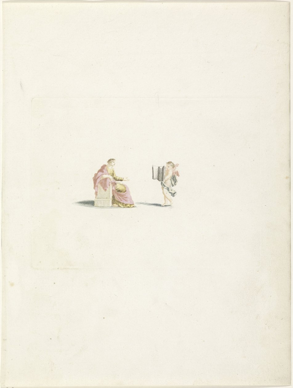 Amor Presents a Book to a Muse by Anonymous