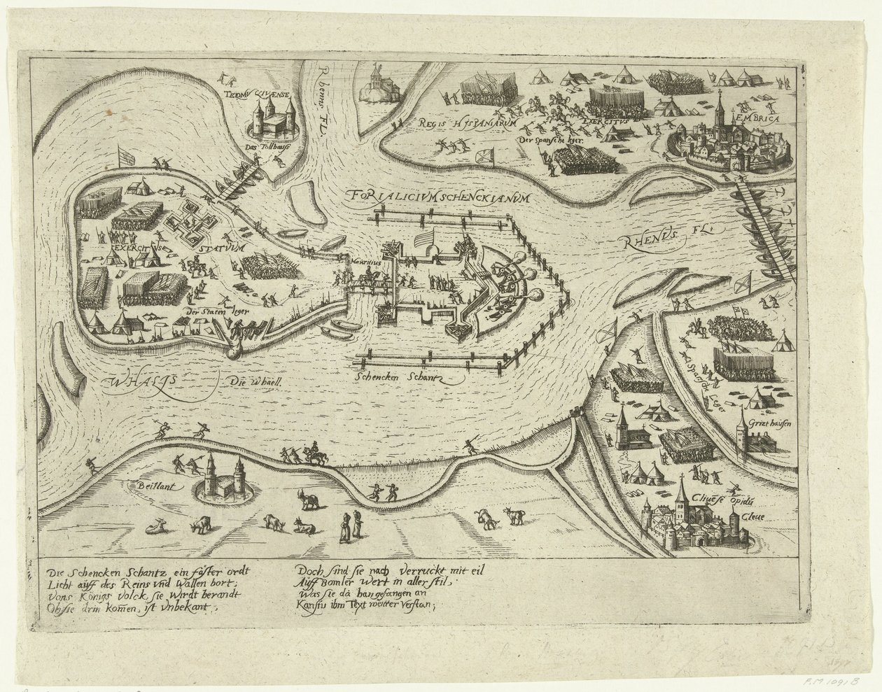 Siege of Schenkenschans by the Spaniards, 1599 by Anonymous