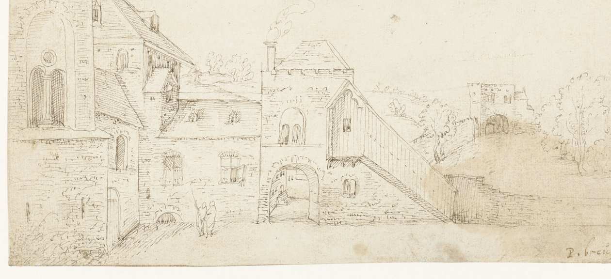 Courtyard of a Castle by Anonymous