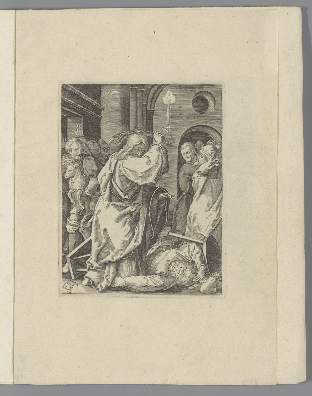 Christ Drives the Money Changers from the Temple (The Small Passion series) (Passio Christi Ab Alberto Durer Nurenburgensi Effigiata series) by Anonymous