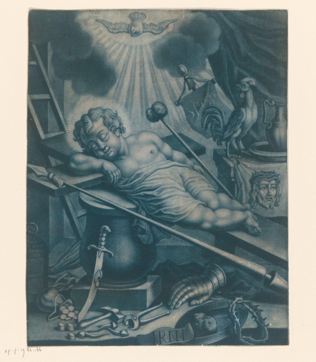 Christ Child Sleeping Among the Instruments of Torture by Anonymous