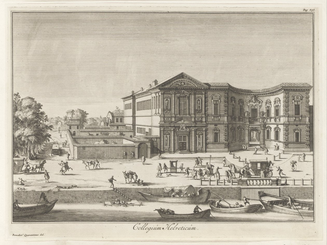 Collegium Helveticum (Magesyn der Italiaense Gebouwen) by Anonymous