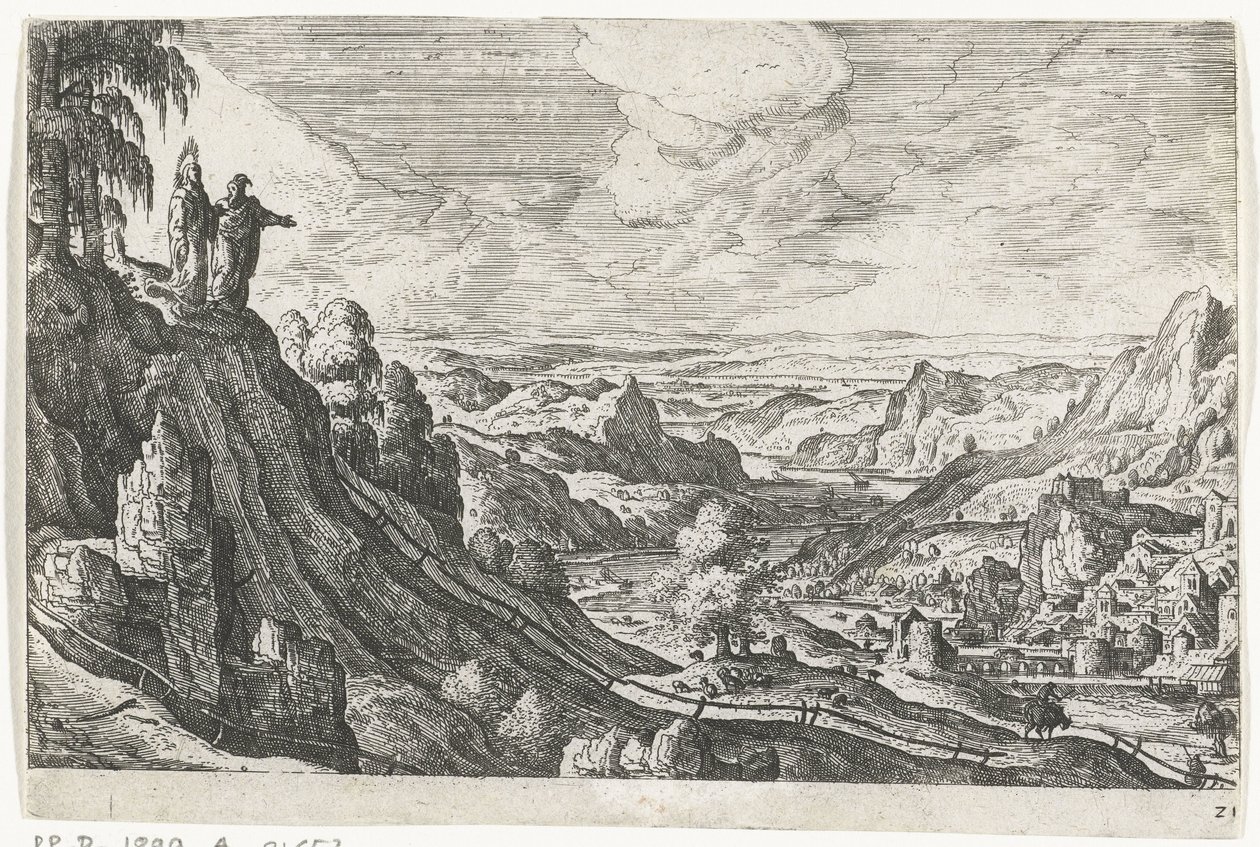 The Temptation of Christ (Landscapes with Mythological and Biblical Representations) by Anonymous