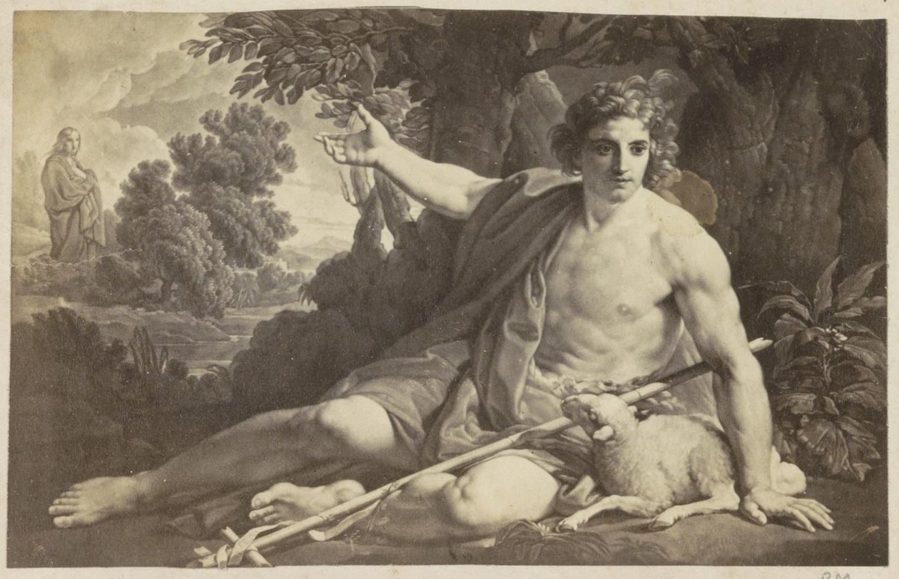 Photoreproduction of a drawing of John the Baptist by Anonymous