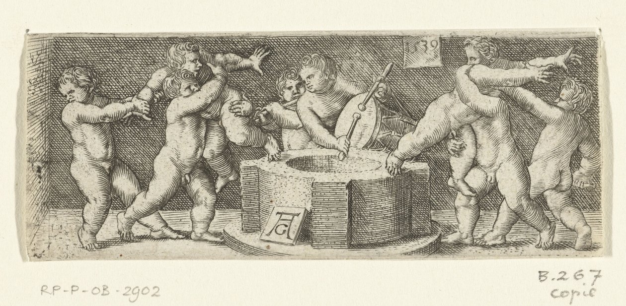 Frieze with Children by a Spring by Anonymous