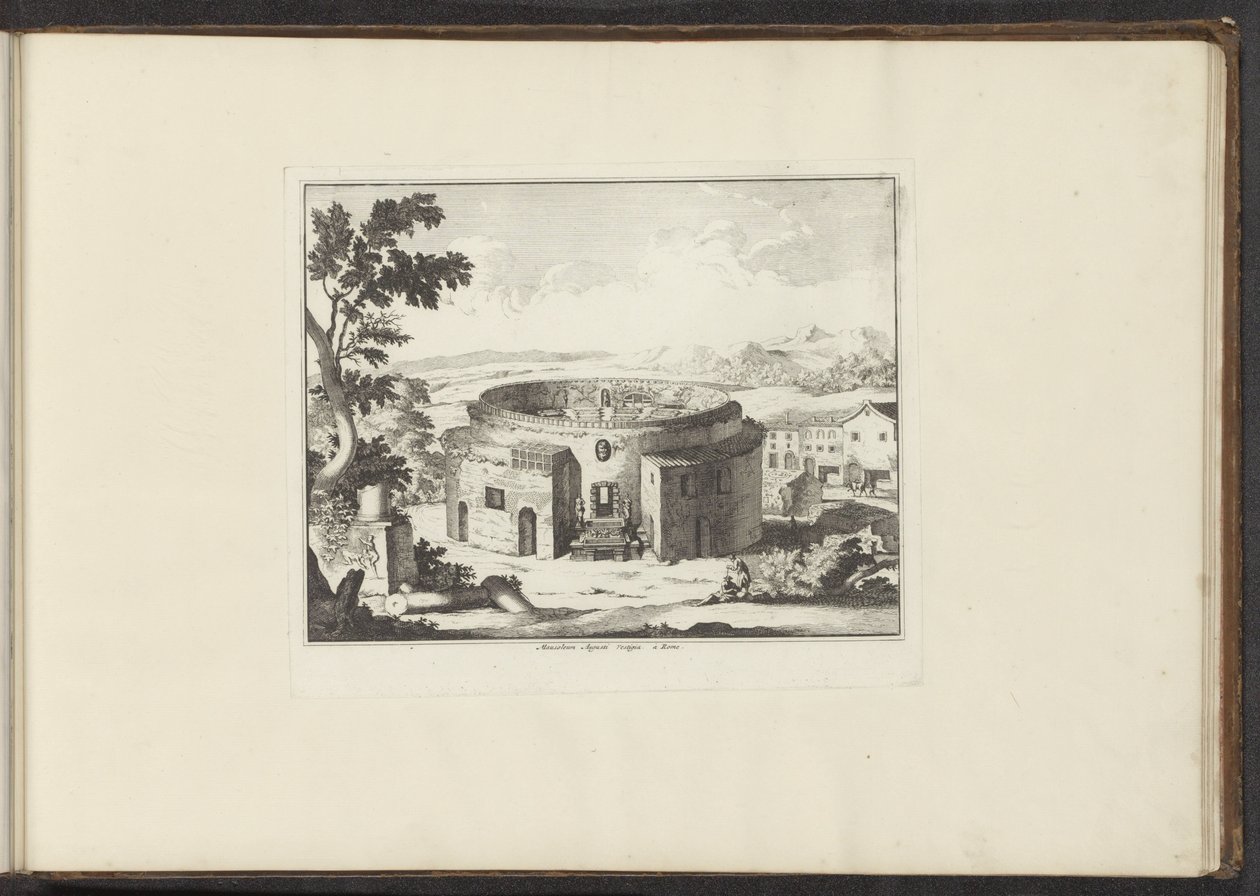 View of the Ruins of the Mausoleum of Augustus in Rome by Anonymous