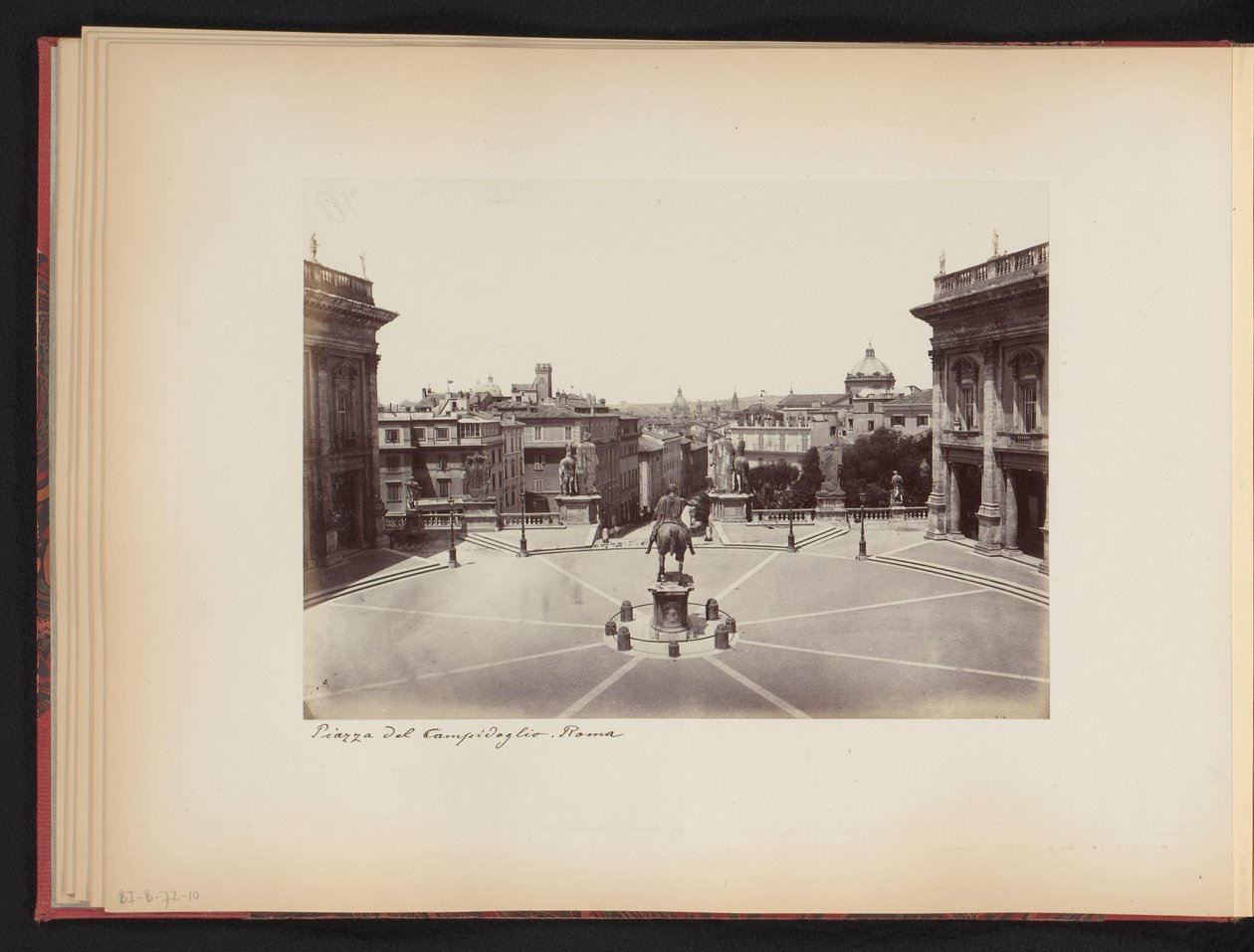 View of the Piazza del Campidoglio in Rome, Italy by Anonymous