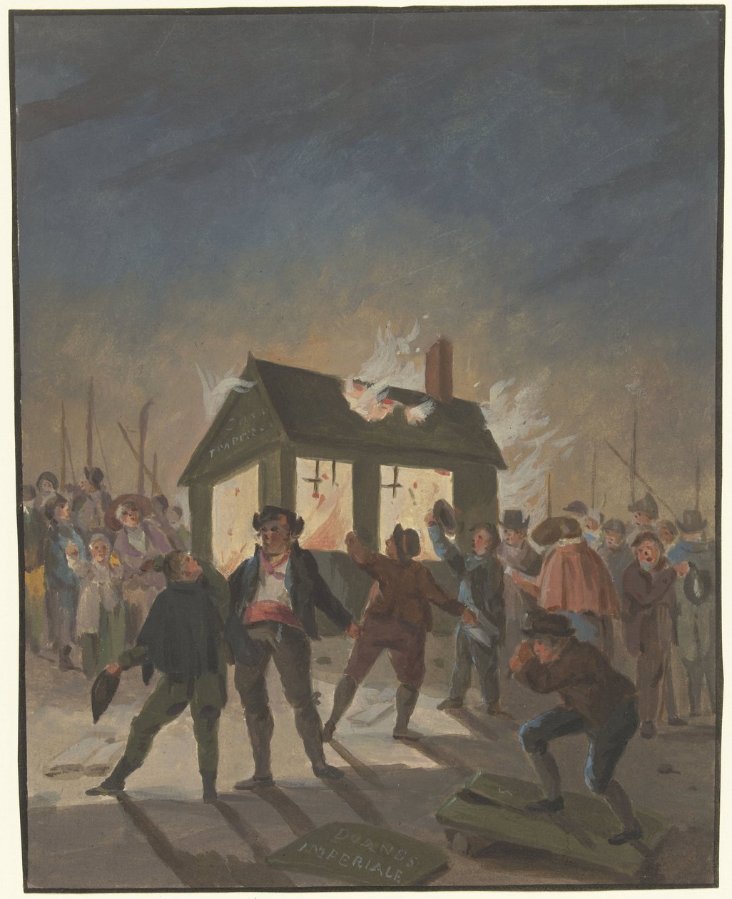 The Burning of the Customs Houses in Amsterdam on November 15, 1813 by Anonymous