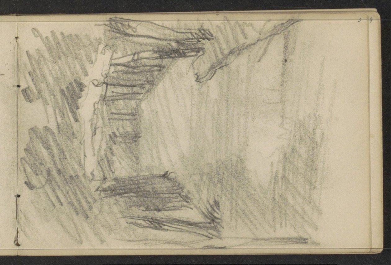 Path Marked with Poles by Anonymous