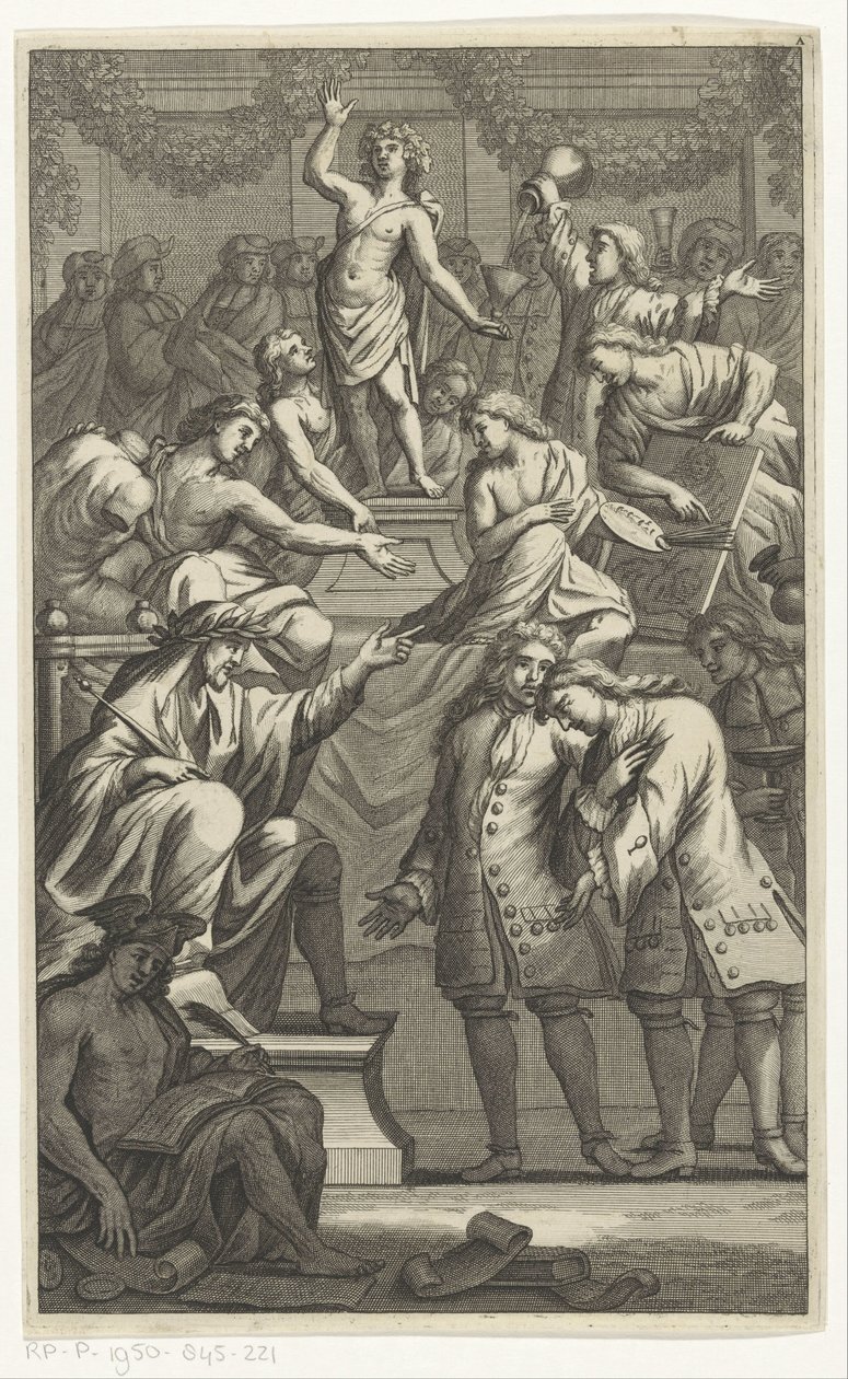 Reception of Cornelis de Bruyn as a New Member of the Bentvueghels by Anonymous