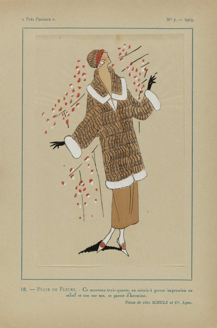 Ovoid Covered Jar with Flower Scrolls in Lappet Borders by Anonymous